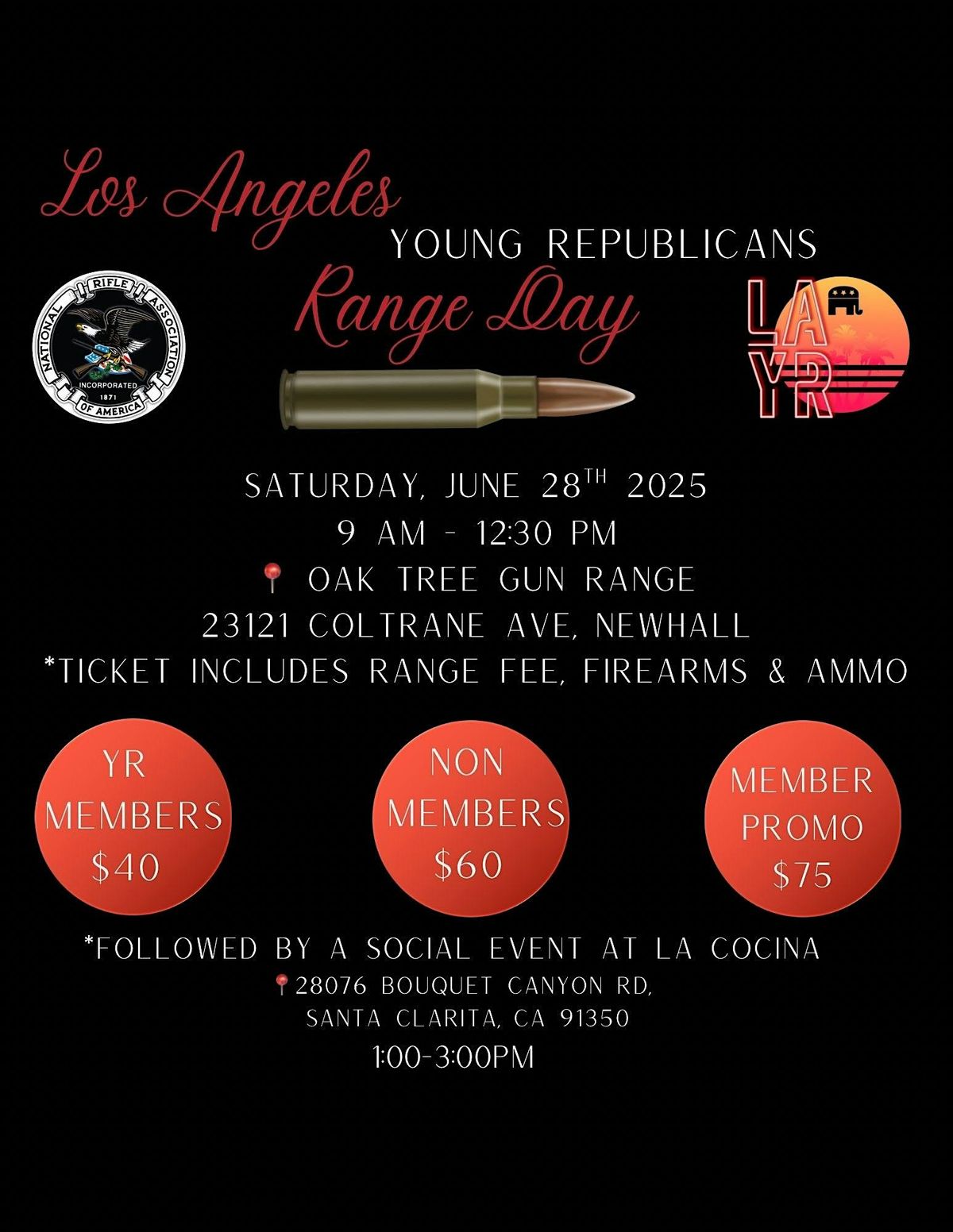 LA County Young Republicans Range Day, 28 June | Event in Santa Clarita | AllEvents