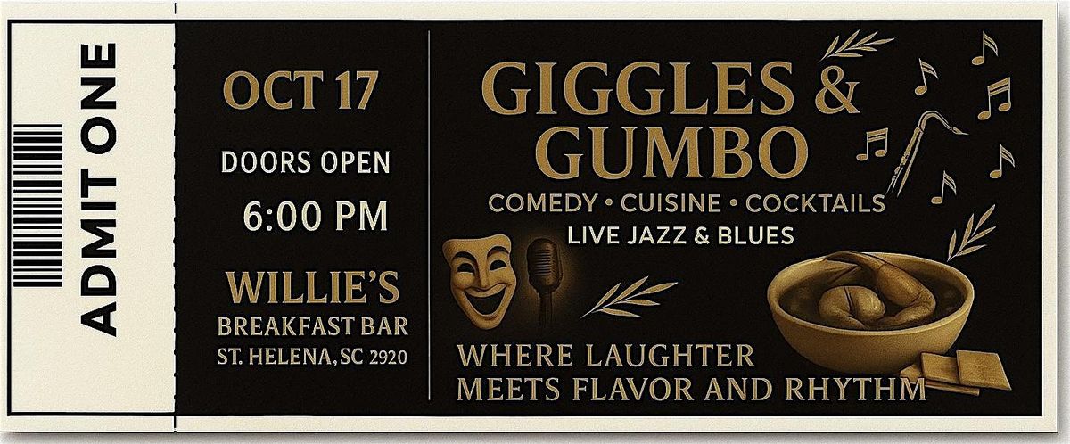 Copy of Giggles & Gumbo Comedy Show, 18 October | Event in St Helena | AllEvents