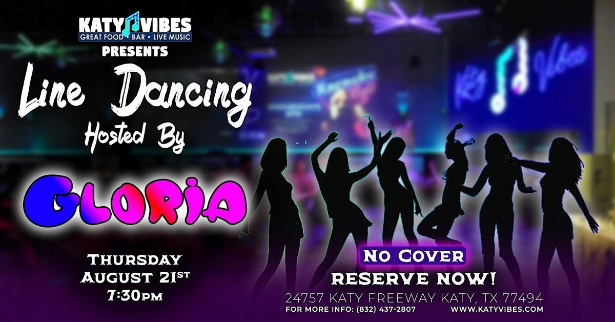 Line Dancing with Gloria at Katy Vibes!, 21 August | Event in Katy | AllEvents