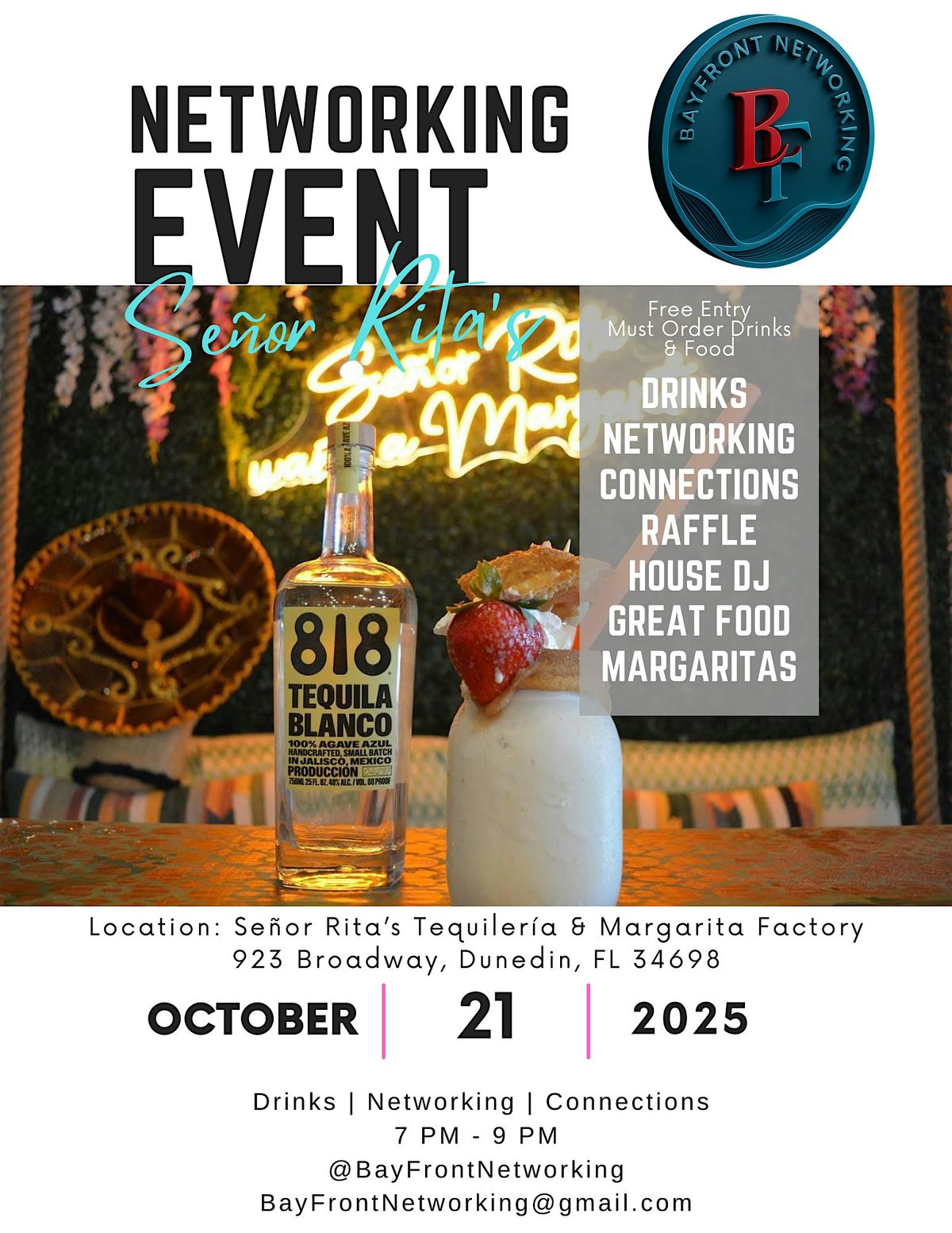 Networking at Señor Rita’s - Spooky Networking, 21 October | Event in Dunedin | AllEvents