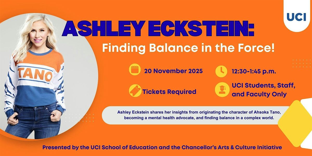 Ashley Eckstein: Finding Balance in the Force, 20 November | Event in Irvine | AllEvents