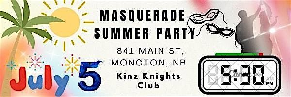 Summer Masquerade Party, 5 July | Event in Moncton | AllEvents