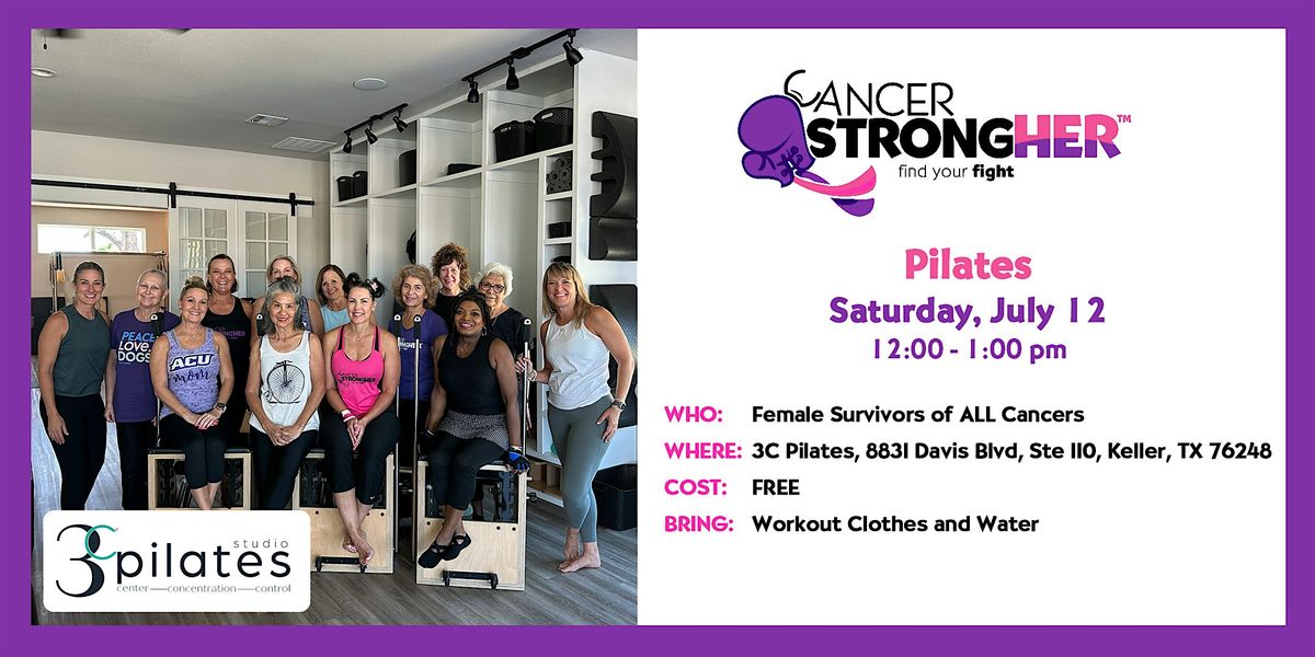 Cancer StrongHER Pilates — July 12, 2025, 12 July | Event in Keller | AllEvents