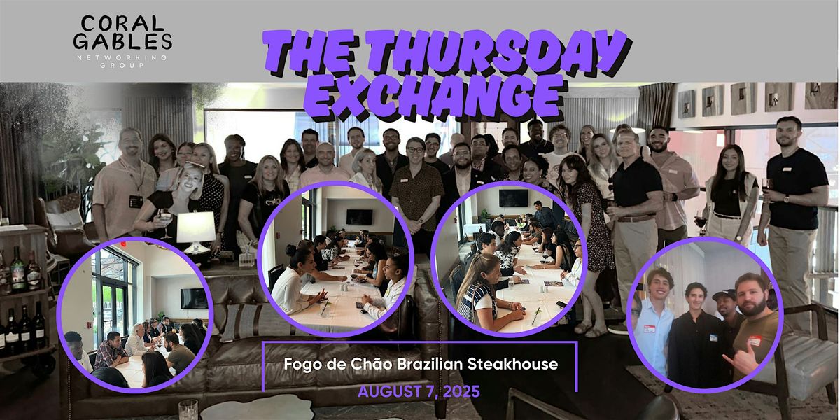 Thursday Exchange - Speed Networking | Event in Coral Gables | AllEvents