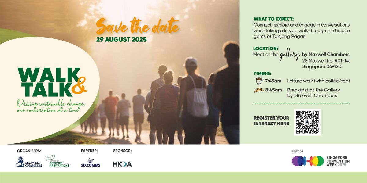 Walk & Talk 2025, 29 August | Event in Singapore | AllEvents