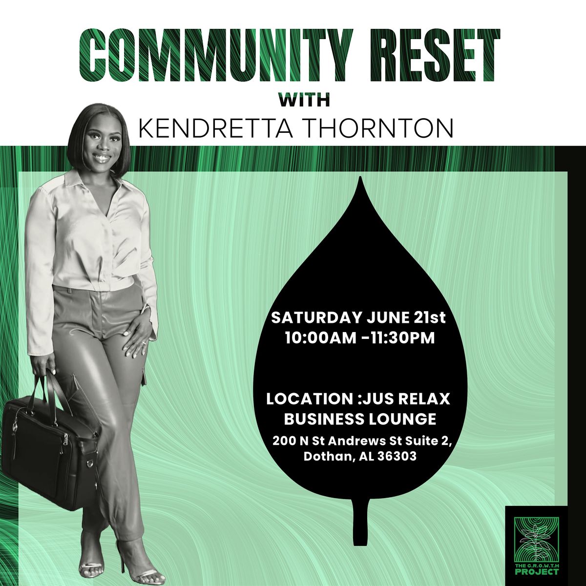 Community RESET with Kendretta Thornton, 21 June | Event in Dothan | AllEvents