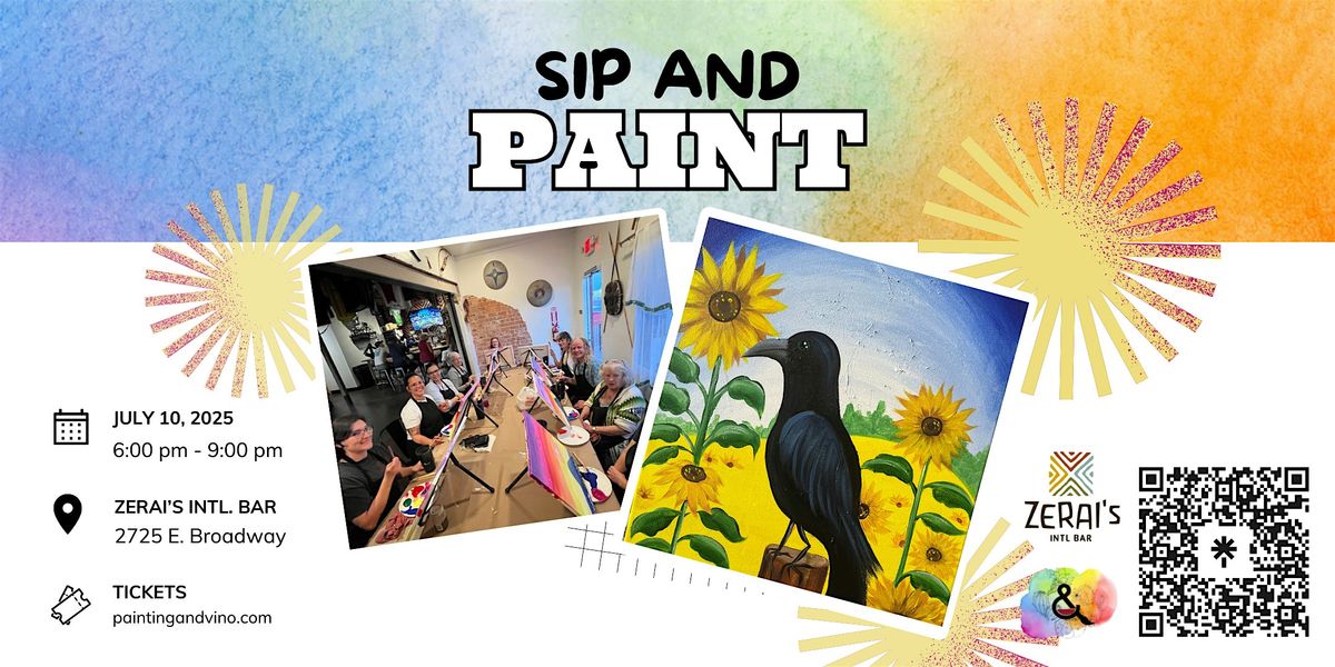 Lucky Crow Paint and Sip at Zerai’s, 10 July | Event in Tucson | AllEvents