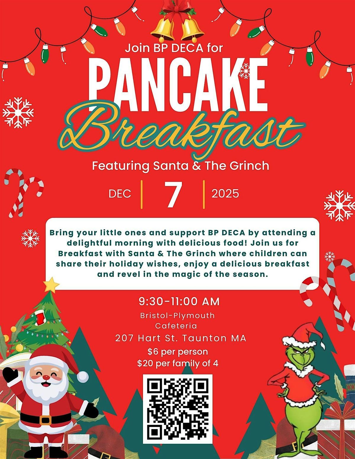 Pancake Breakfast with Santa & The Grinch, 7 December | Event in Taunton | AllEvents