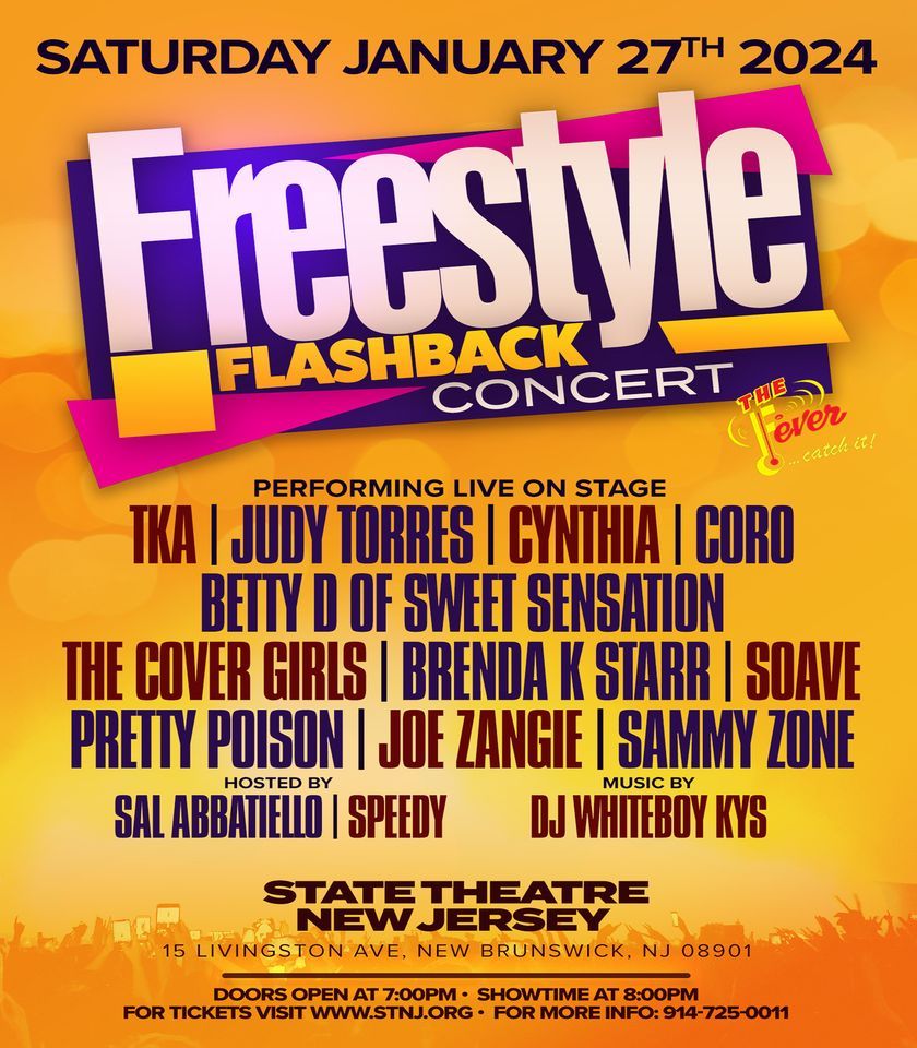 State Theatre NJ Freestyle Flashback 2025, State Theatre New Jersey