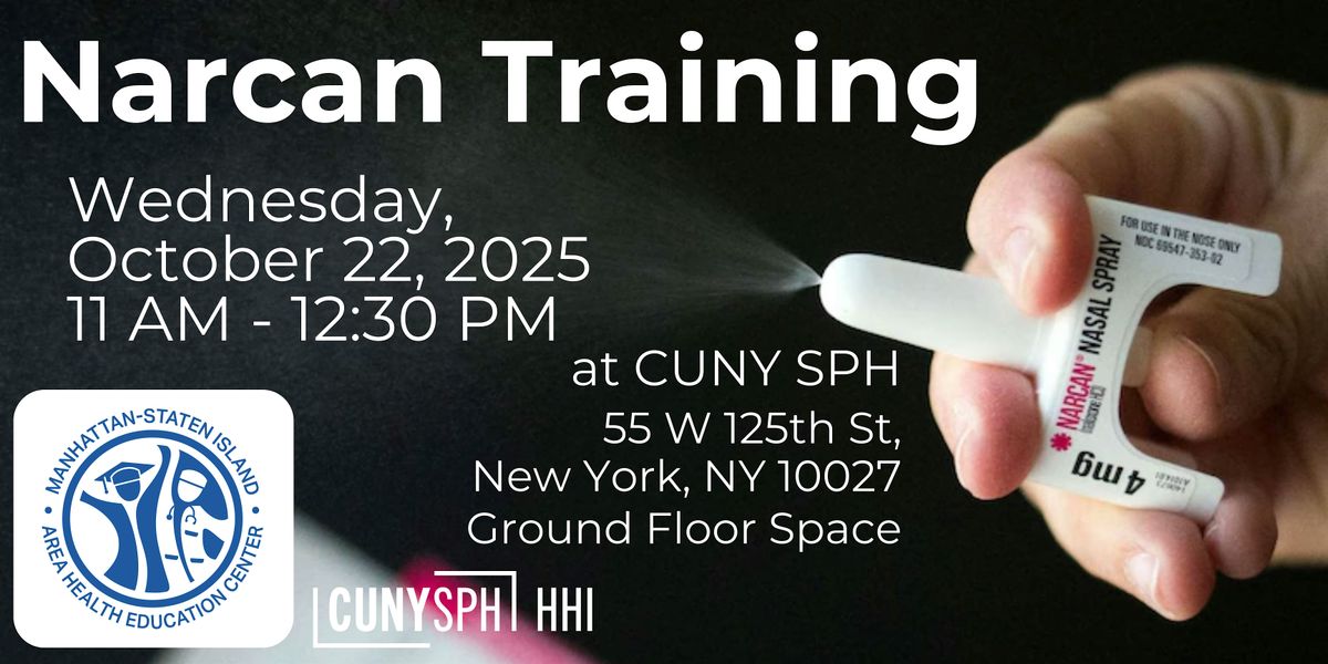 Narcan Training with the Harlem Health Initiative, 22 October | Event in New York | AllEvents