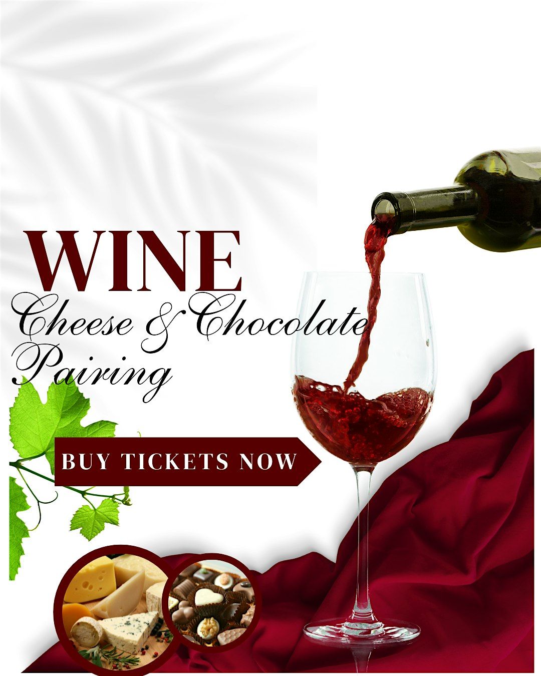 Wine, Cheese & Chocolate Pairing at On Cloud Wine, 17 June | Event in Franklin | AllEvents