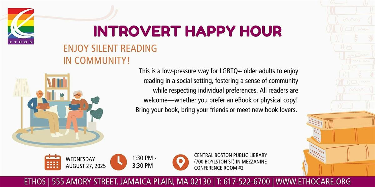 Introvert Happy Hour, 27 August | Event in Boston | AllEvents