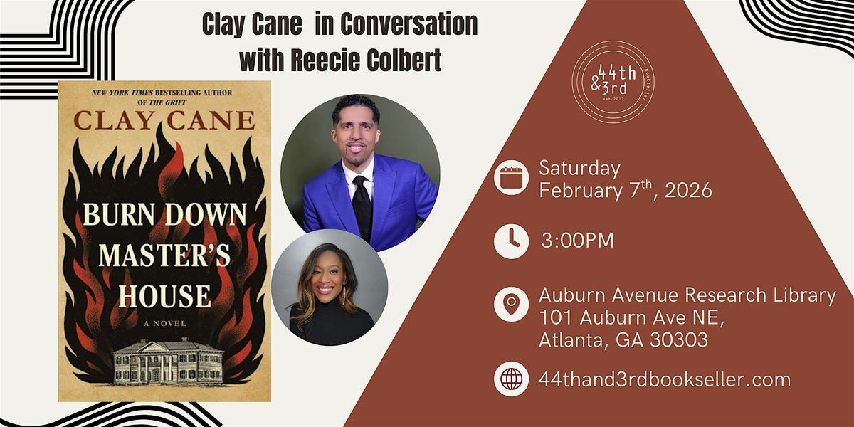 Clay Cane in conversation with Reecie Colbert, 7 February | Event in Atlanta | AllEvents