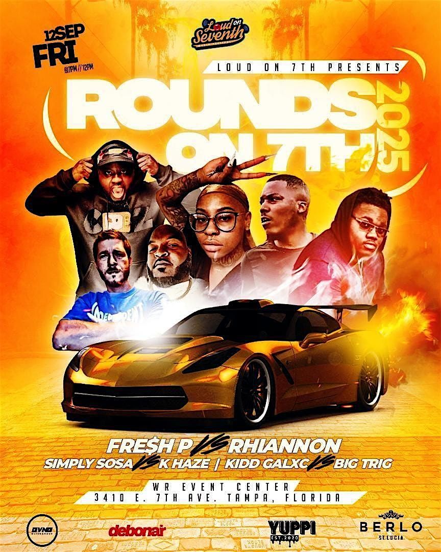 Loud on Seventh Presents: ROUNDS ON 7TH 2025, 12 September | Event in Tampa | AllEvents
