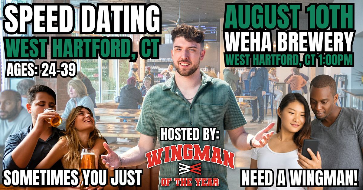 Speed Dating With Wingman Of The Year: West Hartford, CT, 10 August | Event in West Hartford | AllEvents