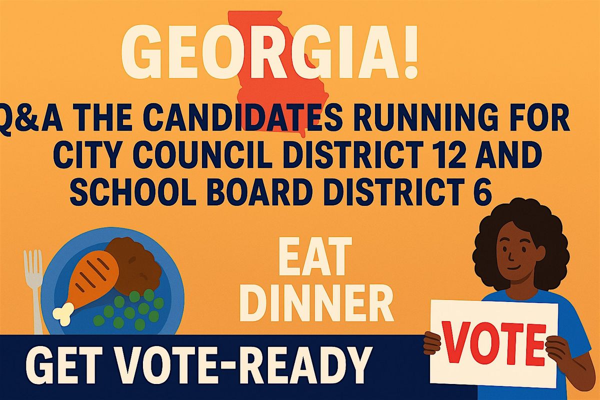 Know the Vote: A Community Conversation, 23 September | Event in Atlanta | AllEvents
