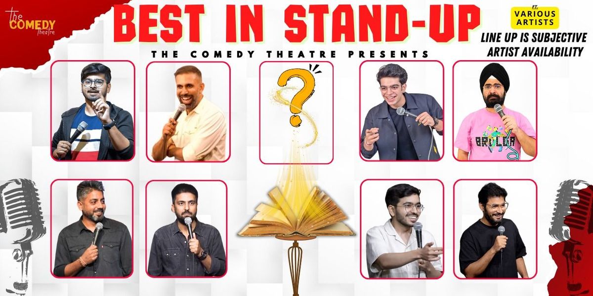 Best in Standup ft. Various Artists, 21 May | Event in Bangalore | AllEvents
