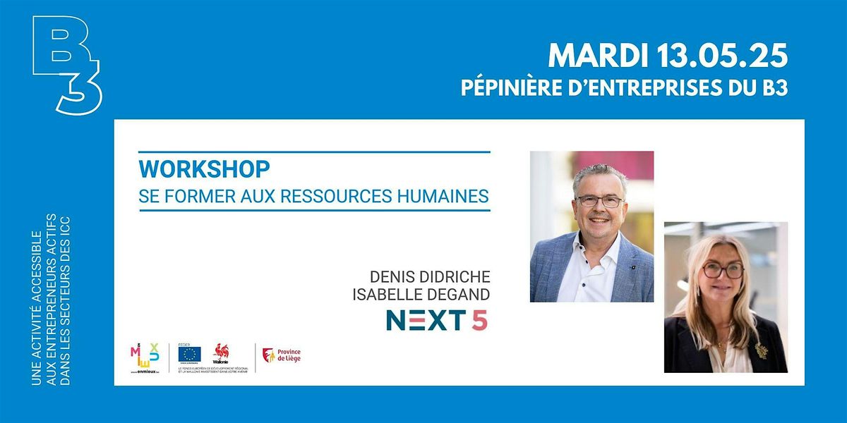 Se former aux ressources humaines :  le workshop dont vous êtes le héros !, 13 May | Event in Liège | AllEvents