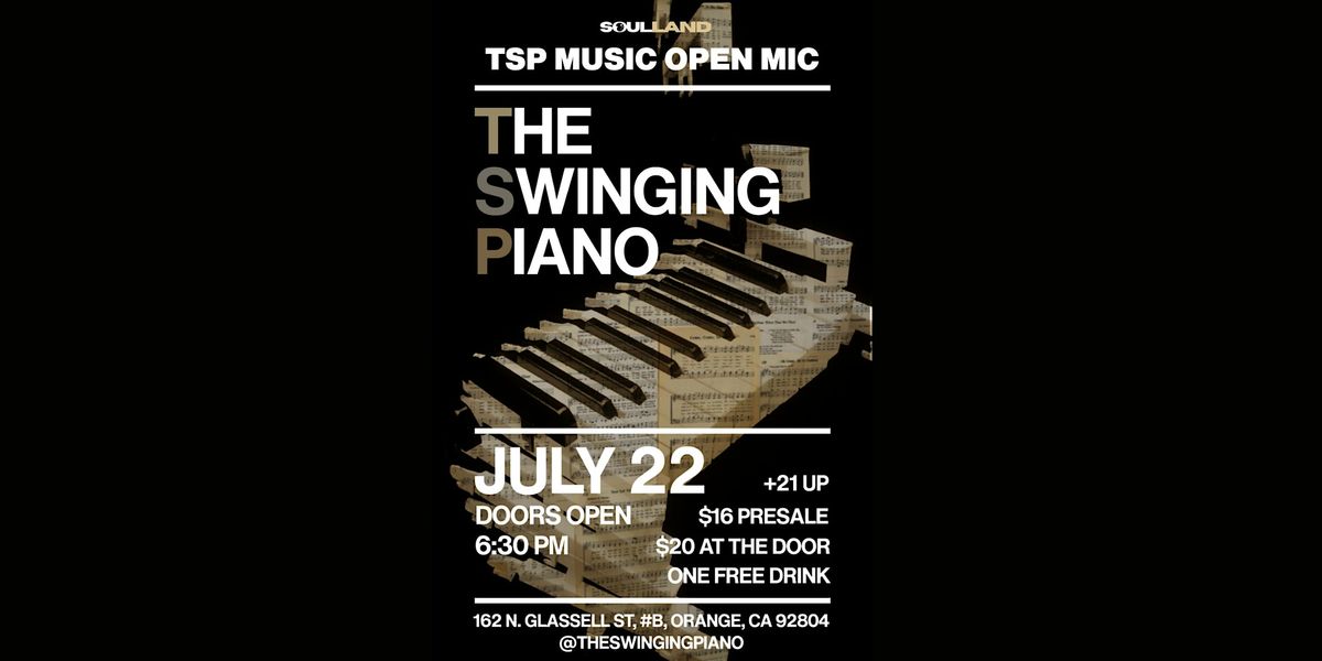 The Swinging Piano A Genre-Free Music Open Mic | Event in Orange | AllEvents