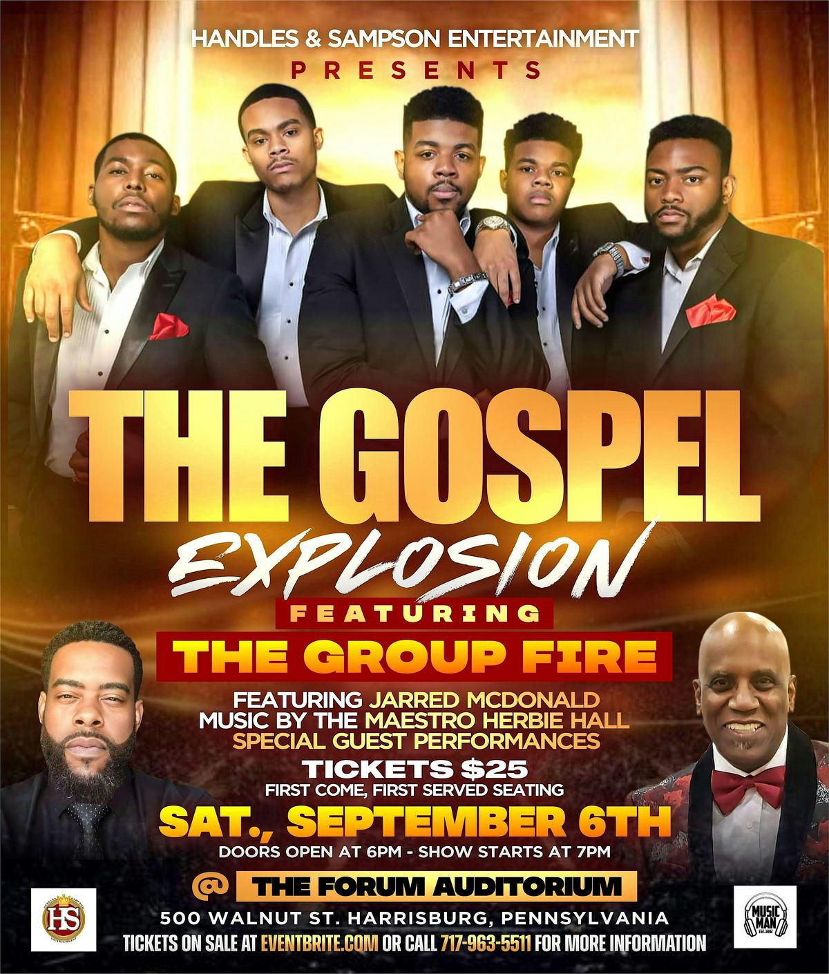 The Gospel Explosion-Ft. The Group FIRE, 6 September | Event in Harrisburg | AllEvents