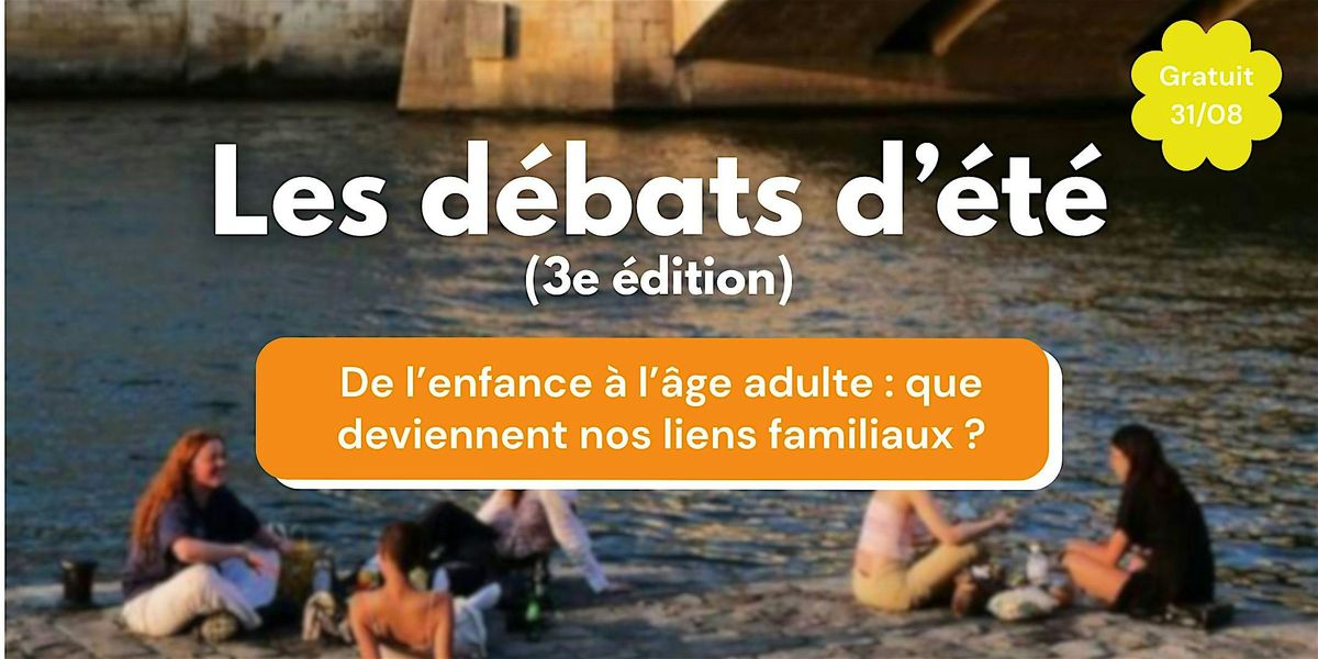 Les débats d'été (3e édition), 31 August | Event in Paris | AllEvents