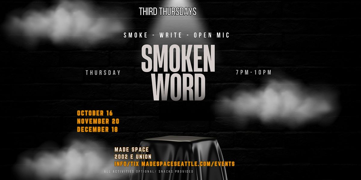 Third Thursday's: Smoken Word, 18 December | Event in Seattle | AllEvents