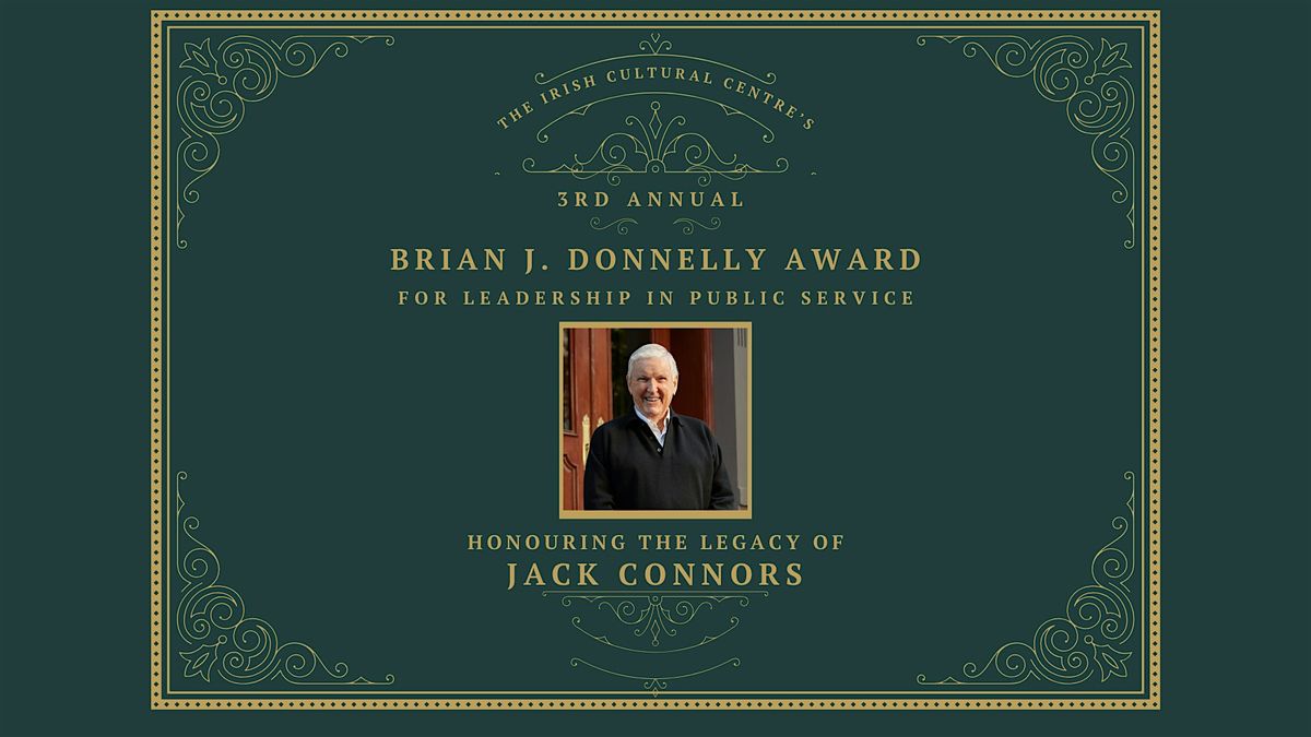 The 3rd Annual Brian J. Donnelly Award for Leadership in Public Service, 25 September | Event in Boston | AllEvents
