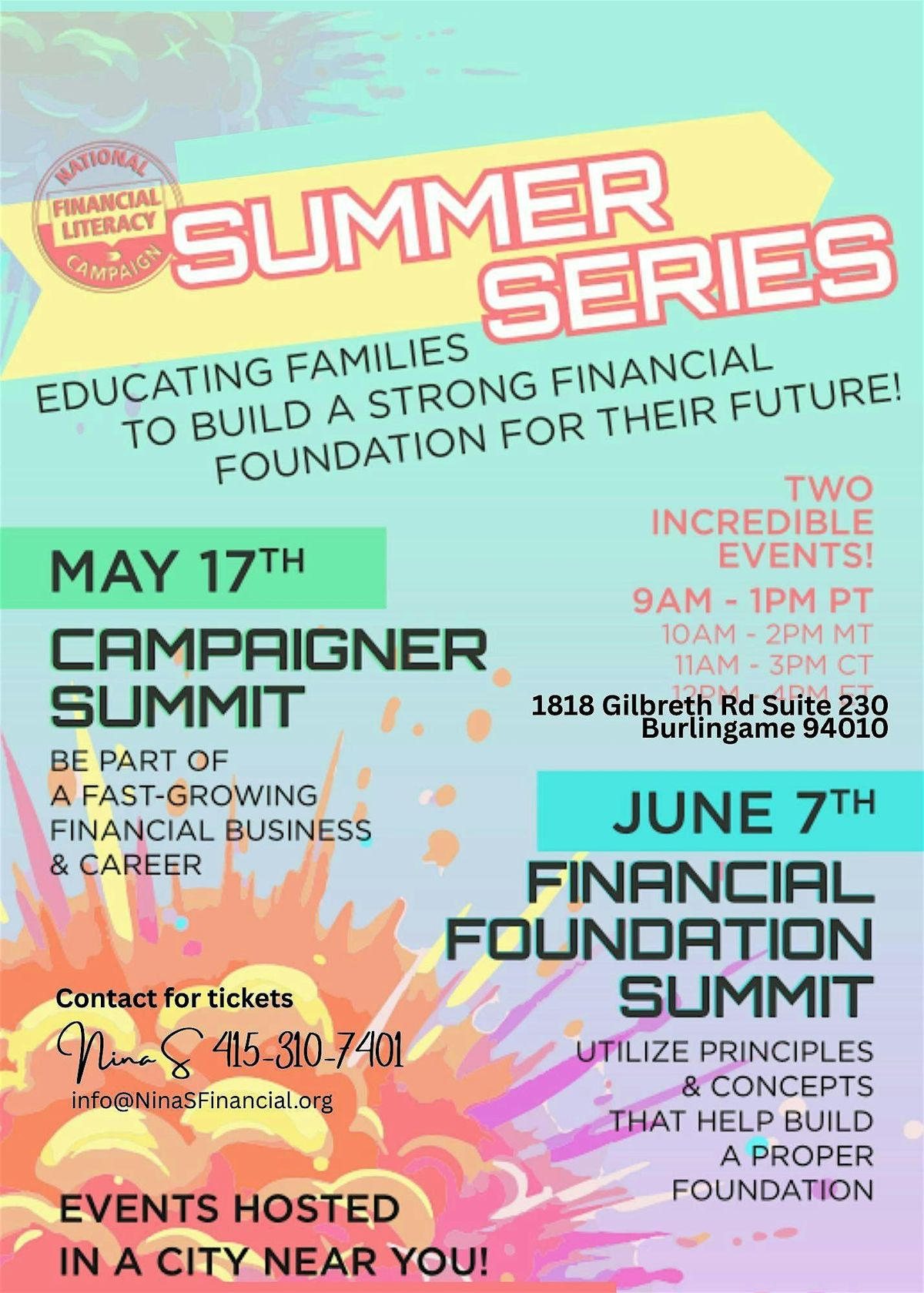 Financial Foundation Summit, 7 June | Event in Burlingame | AllEvents