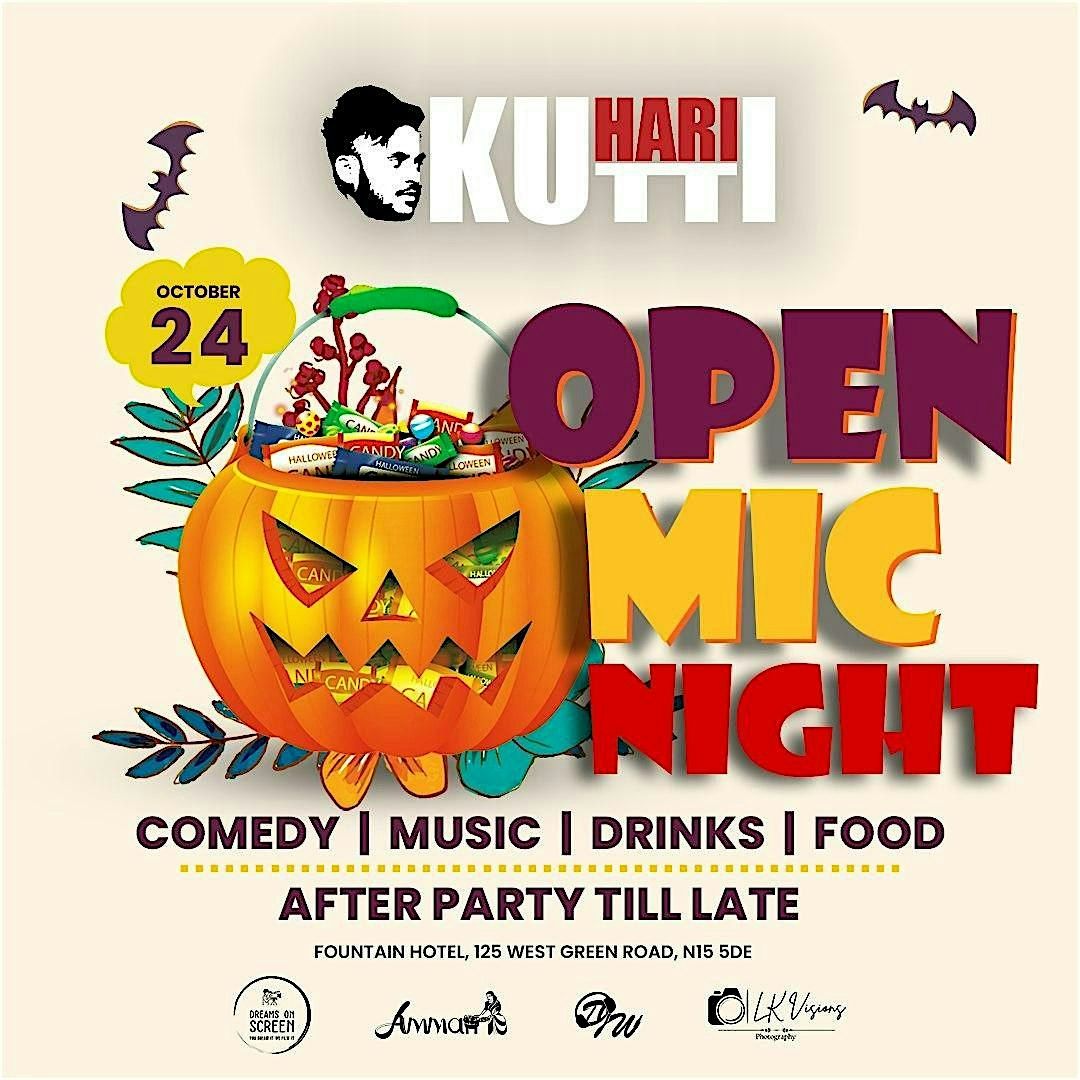 Kutti Hari’s Open MIC - October 2025 (Halloween Special), 24 October | Event in London | AllEvents