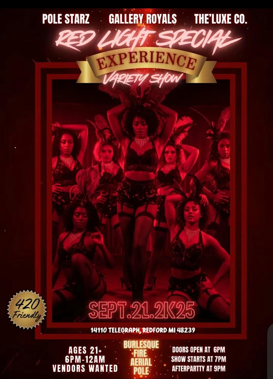 RedLight Special Experience & After Party, 15 February | Event in Redford | AllEvents