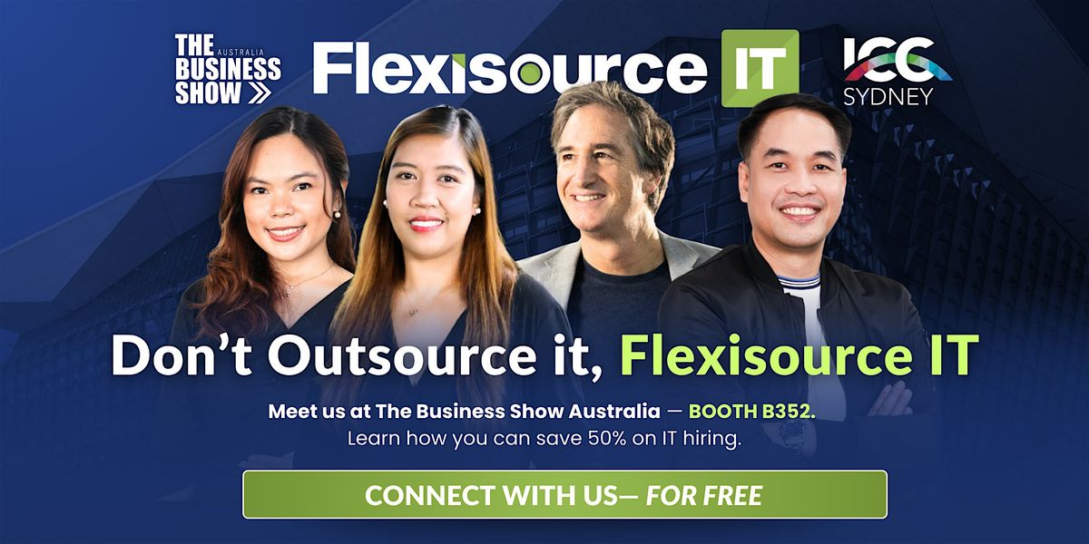 Connect, Scale, and Grow with Flexisource IT at The Business Show Australia, 5 November | Event in Sydney