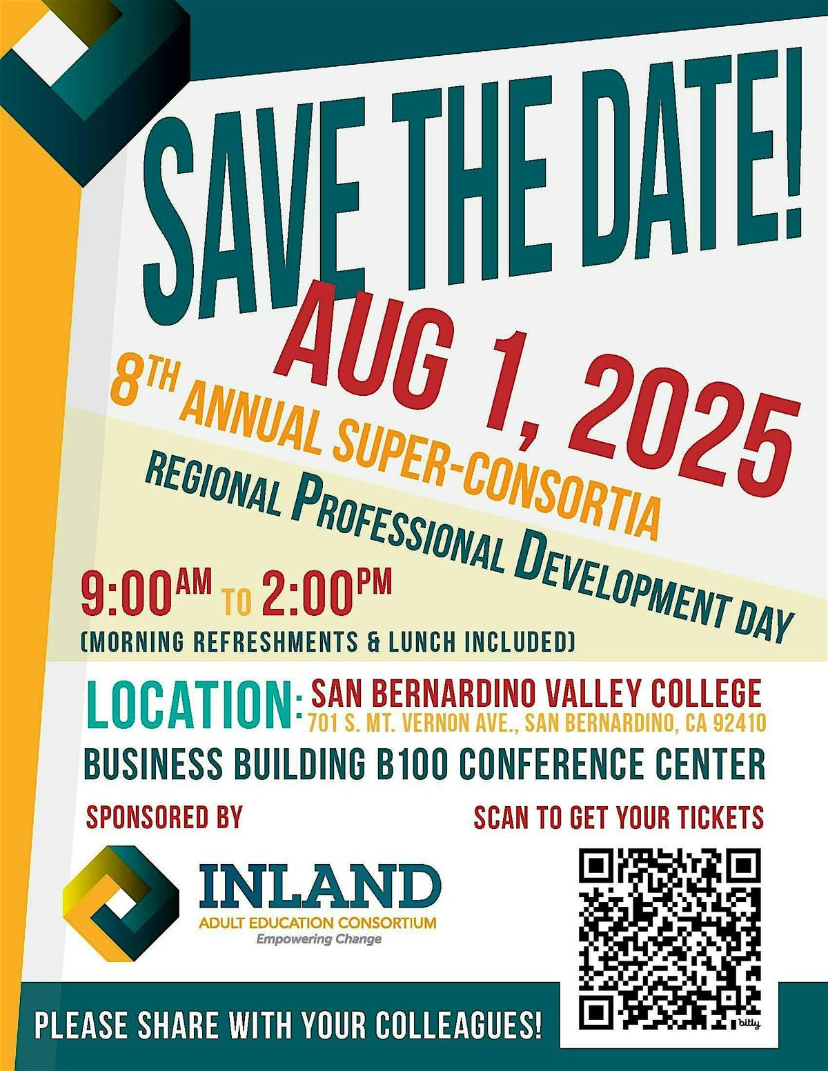 8th Annual Inland Super Consortia Regional PD Day, 1 August | Event in San Bernardino | AllEvents