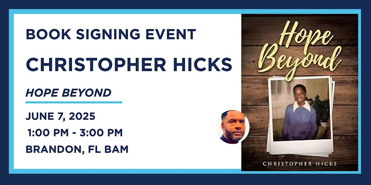 Book Signing with Christopher Hicks! | Event in Brandon | AllEvents