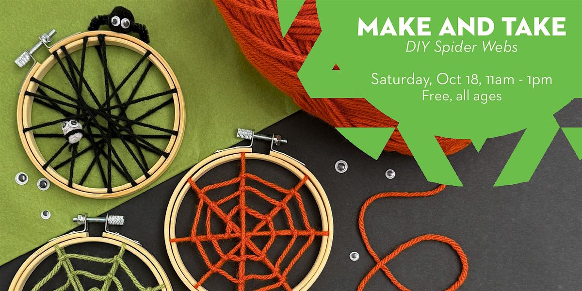 Make and Take: DIY Spider Webs, 18 October | Event in Chandler | AllEvents