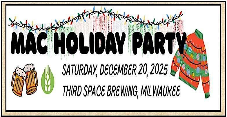 MAC Holiday Party 2025, 20 December | Event in Milwaukee | AllEvents