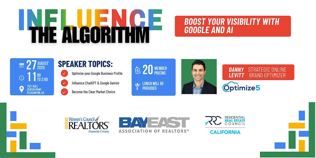 Influence the Alogrithm, 27 August | Event in Pleasanton | AllEvents