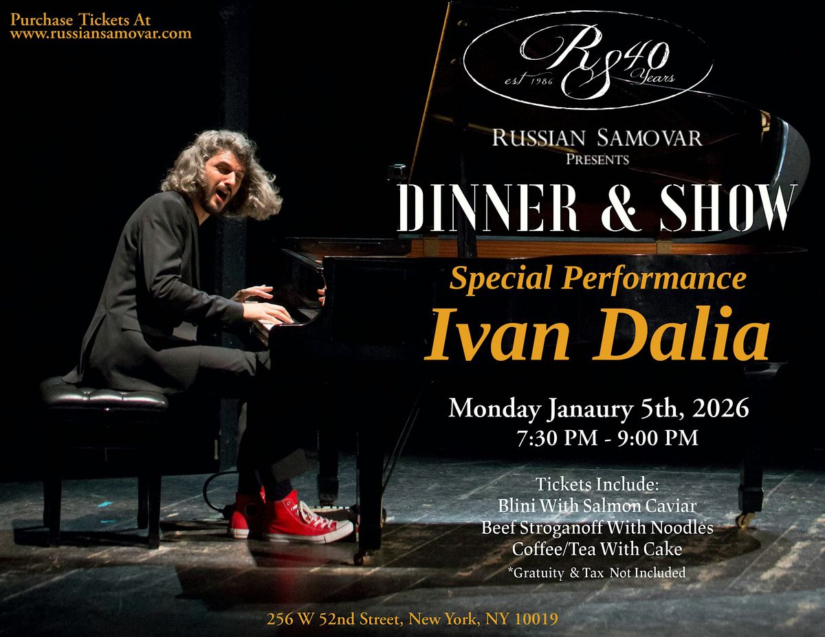 Ivan Dalia @ Russian Samovar, 5 January | Event in New York | AllEvents