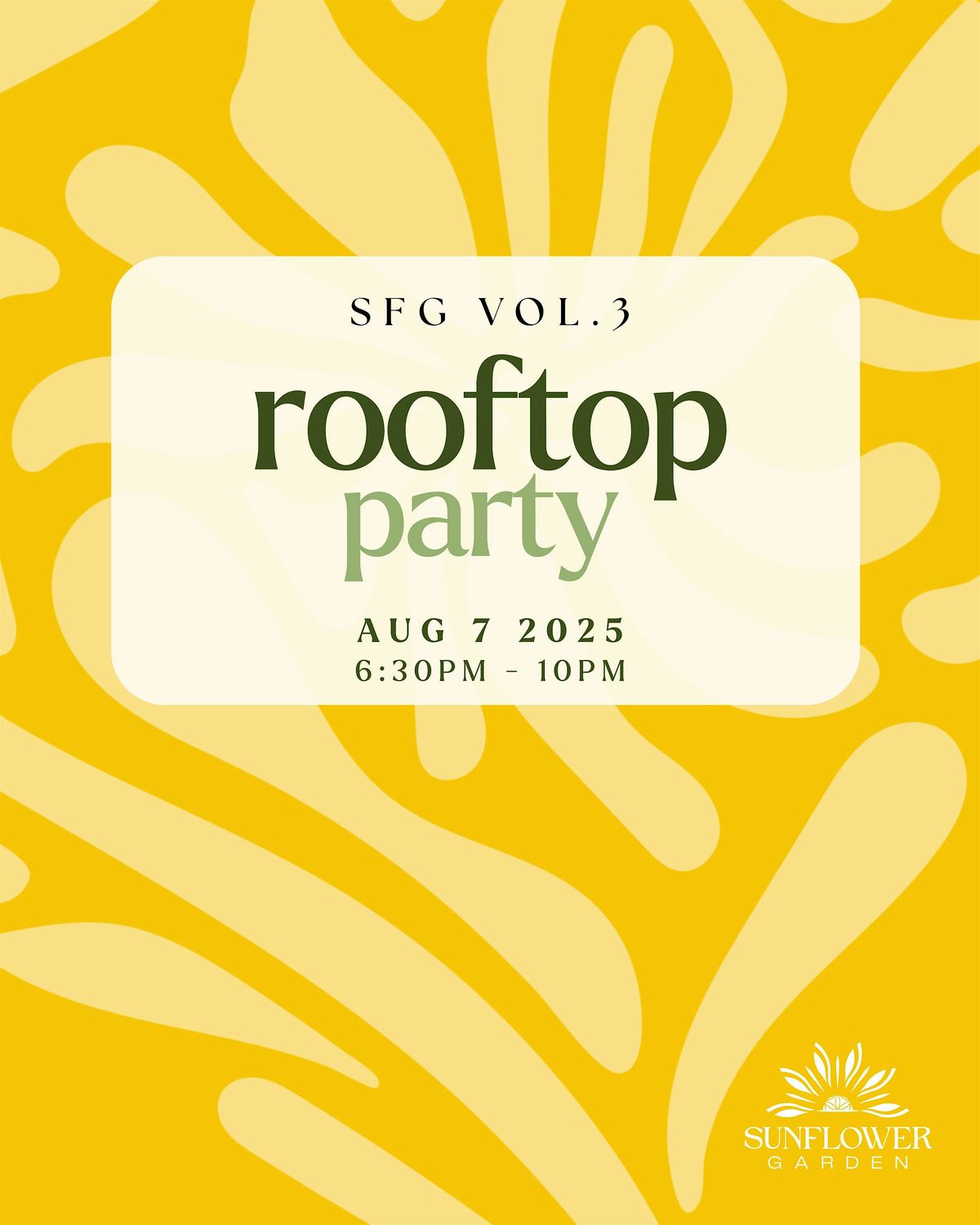 SFG VOL.3: ROOFTOP PARTY (AUG 7), 7 August | Event in Toronto | AllEvents