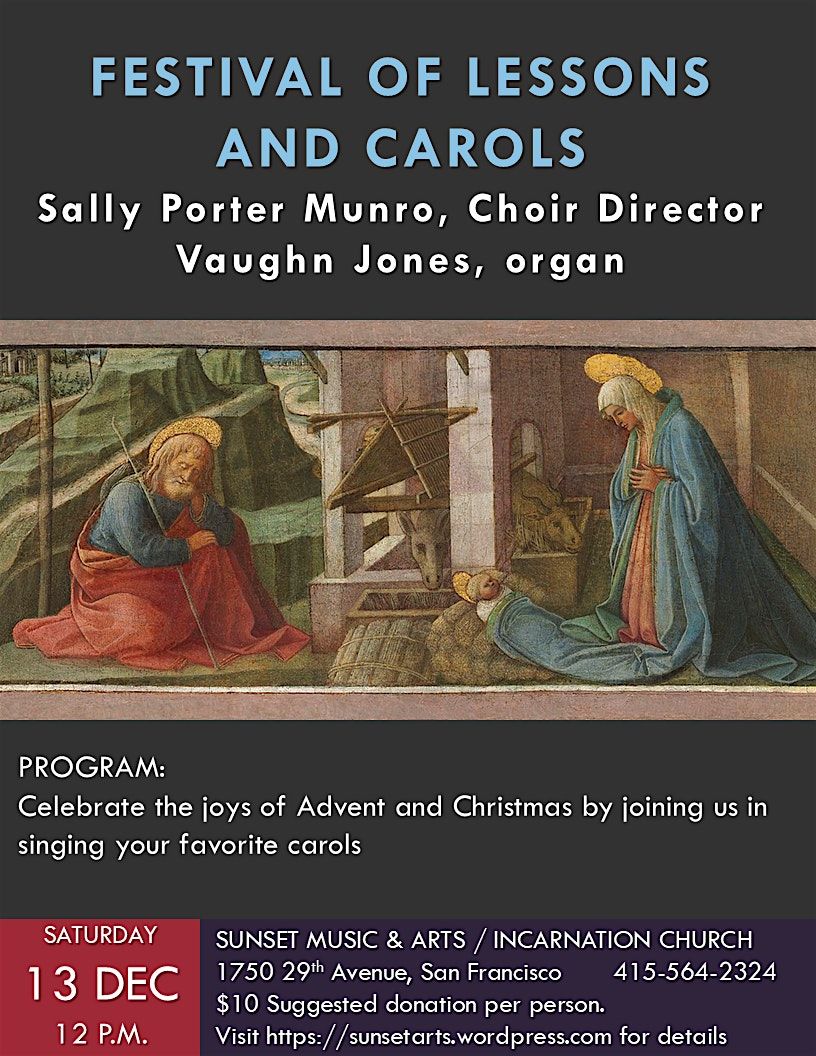 2025 Festival of Lessons and Carols Service, 13 December | Event in San Francisco | AllEvents