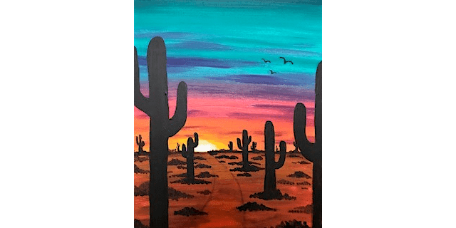 Southwest Sunset - Paint and Sip in Phoenix | Classpop!™, 23 August | Event in Gilbert | AllEvents