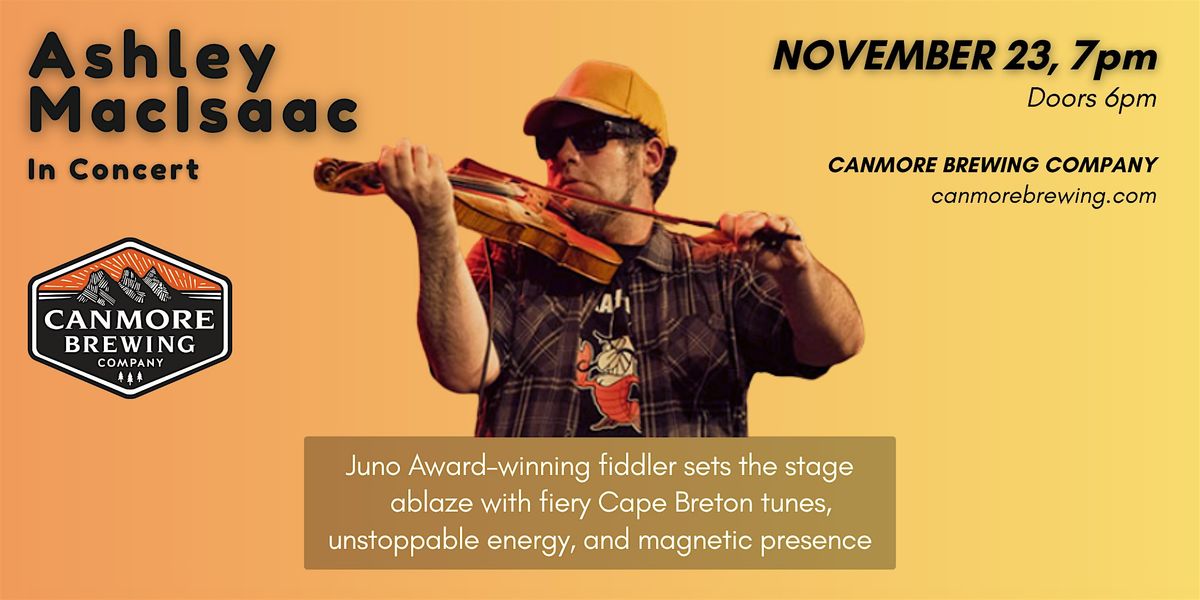 Ashley MacIsaac in Concert, 23 November | Event in Canmore | AllEvents
