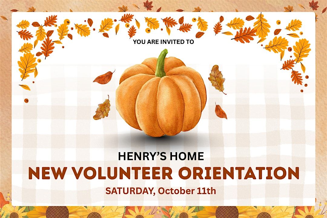 New Volunteer Orientation, 11 October | Event in Conroe | AllEvents