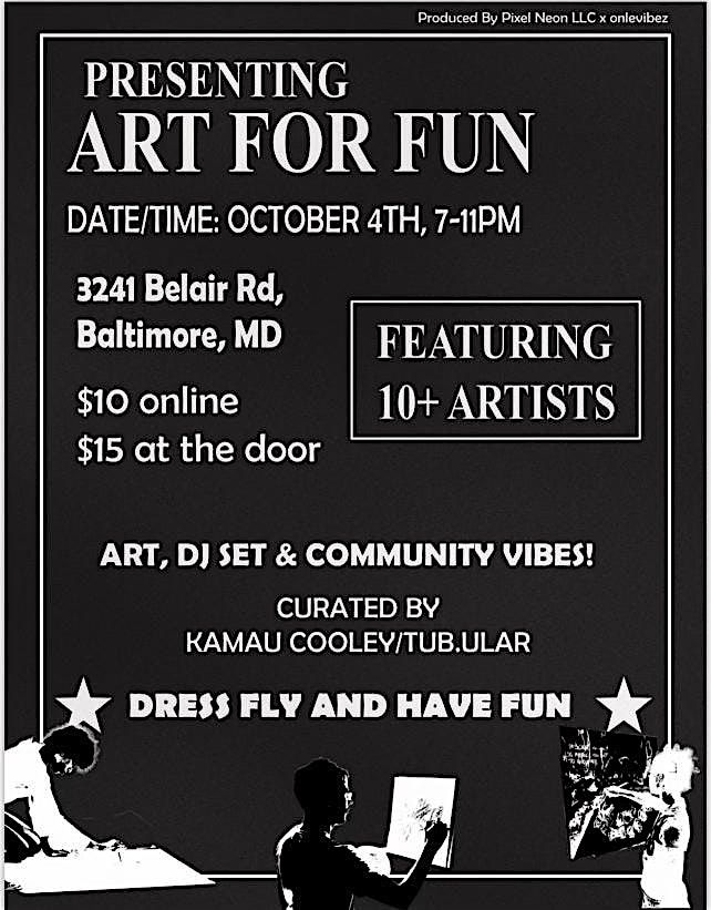 ART FOR FUN, 4 October | Event in Baltimore | AllEvents