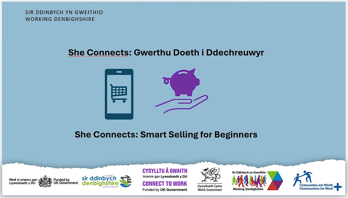 Gwerthu Doeth i Ddechreuwyr 'She Connects' Smart Selling for Beginners, 26 November | Event in Rhyl | AllEvents
