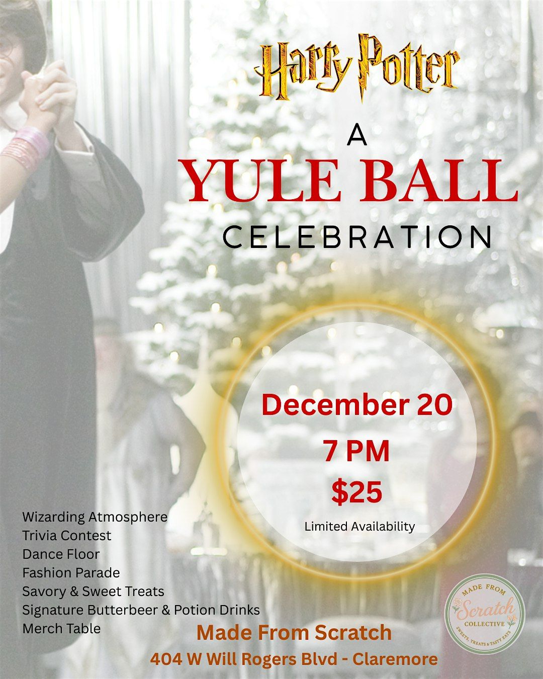 Harry Potter:  A Yule Ball Celebration (Adults), 20 December | Event in Claremore | AllEvents