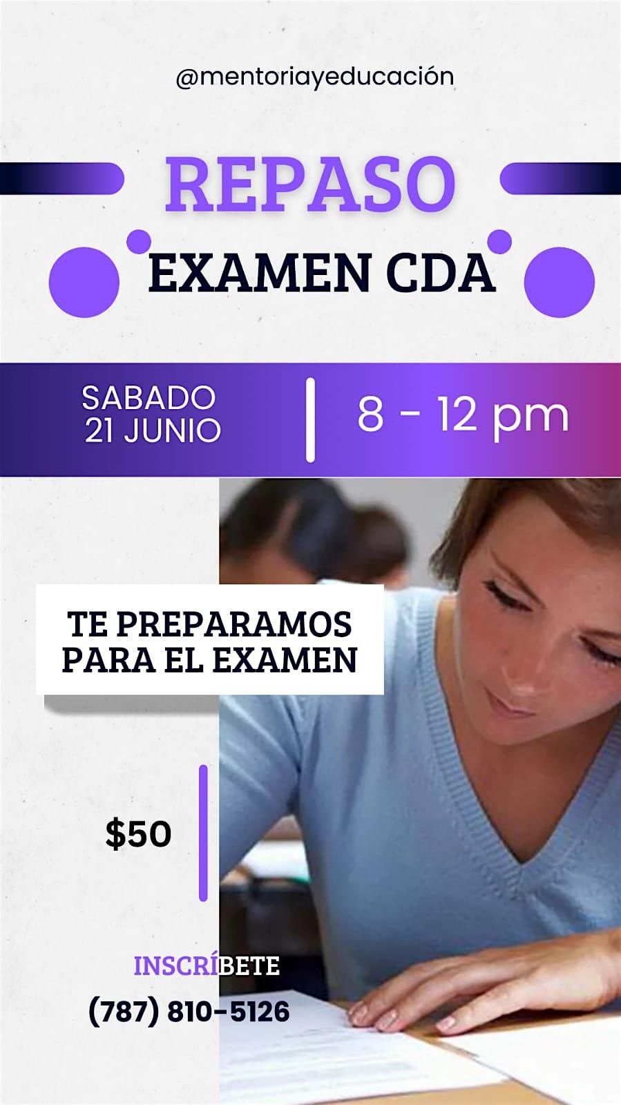 Repaso Examen CDA, 21 June | Event in Bayamón | AllEvents