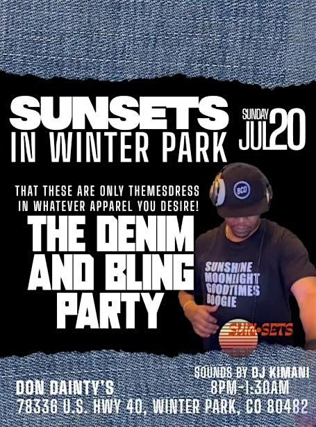 Sunsets in Winter Park Denim & Bling Winter Park Jazz Festival After Party, 20 July | Event in Winter Park