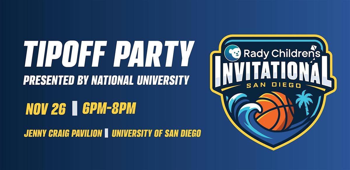 Tipoff Party Presented by National University, 26 November | Event in San Diego | AllEvents