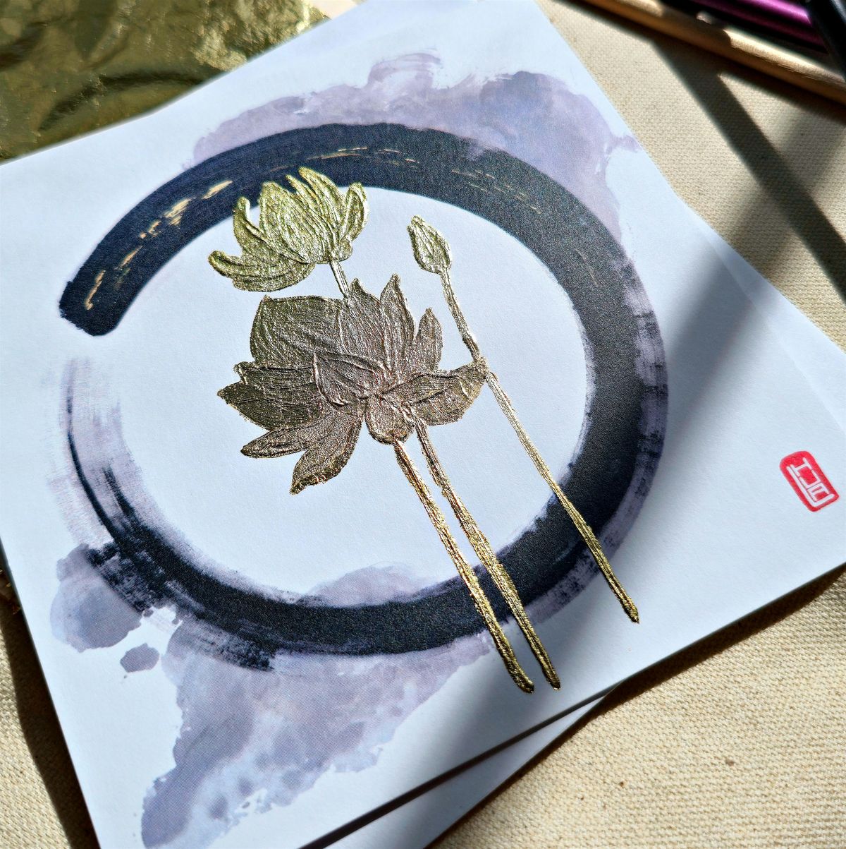 Gold Foil Art Workshop with Lauren Hua, 2 August | Event in Austin | AllEvents