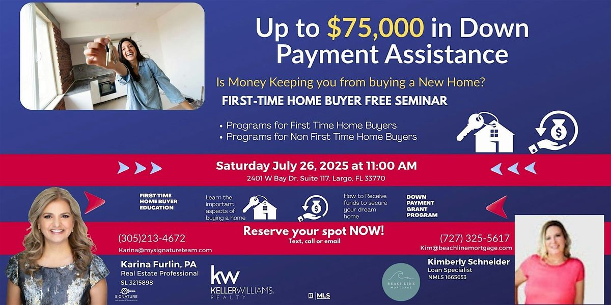 FIRST TIME HOME BUYER  FREE SEMINAR, 26 July | Event in Largo | AllEvents